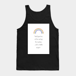 Gin & Rainbows Typography Print Tank Top